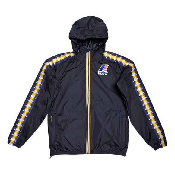 K-WAY x KAPPA Le Vrai Claude Waterproof Designer Windbreaker Jacket Womens Small - Picture 1 of 5